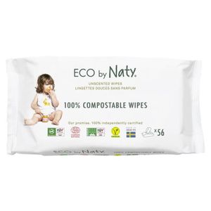 Naty 12 Packs de Lingettes Douces Ecologiques Toilette