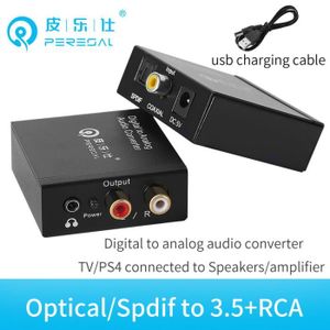 Optique vers RCA Ozvavzk Câble SPDIF vers RCA 192kHz Convertisseur