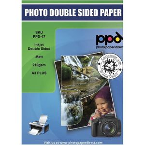 PAPIER PHOTO PPD 100 X A3+ Papier Photo Double Face Mat 210g, J