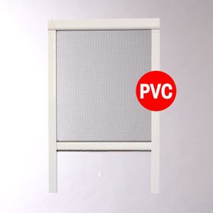 MOUSTIQUAIRE OUVERTURE Moustiquaire de fenêtre en PVC L80 x H100 cm - Rec