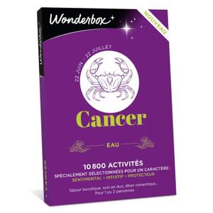 COFFRET SÉJOUR Wonderbox - Coffret cadeau cancer - Box astrologie