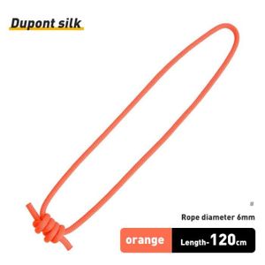 MOUSQUETON - ASSUREUR Nylon Orange -corde en Polyester et nylon,6mm,long