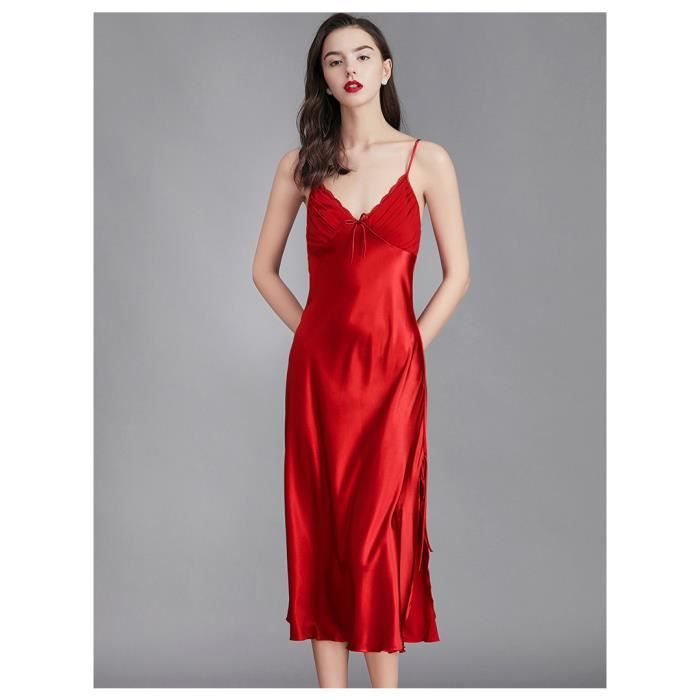 Nuisette longue satin grande taille clearance