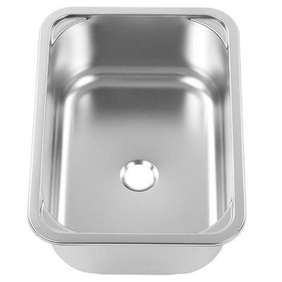 XHIKOWAT Évier Camping-Car Acier Inoxydable 380x280mm - Lavabo Compact Pour Van, Bateau - Drainage 40mm