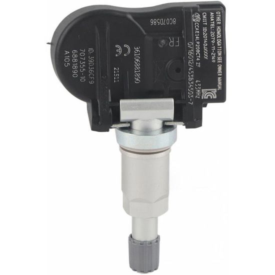 Kit 4 Capteurs TPMS Valve Noire Pour BMW M2 F22 F23 F87 – Sans Programmation, Origine Allemagne