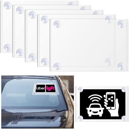 Lot De 24 Porte-Documents Pare-Brise Voiture – 4 Tailles – Clip Ticket Parking Transparent Autocollant – Idéal Carte Stationnement & Handicapé
