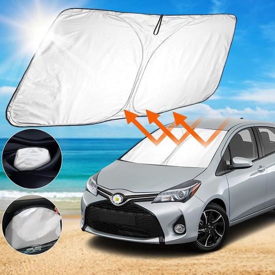 Pare-Soleil De Pare-Brise pour Toyota Yaris Hatchback/Yaris Cross  2020-2022, Voiture Pliable Pare Soleil Couverture Pare Soleil Avant Anti UV