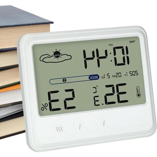 Humidimètre | Thermomètre D'Ambiance Avec Aimant | Compteur D'Humidité Intelligent Lcd De Haute