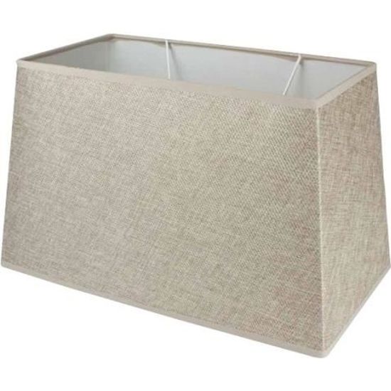 Abat-jour Carré En Coton Blanc 35,5 X 35,5 Cm Par Quaint & Quality