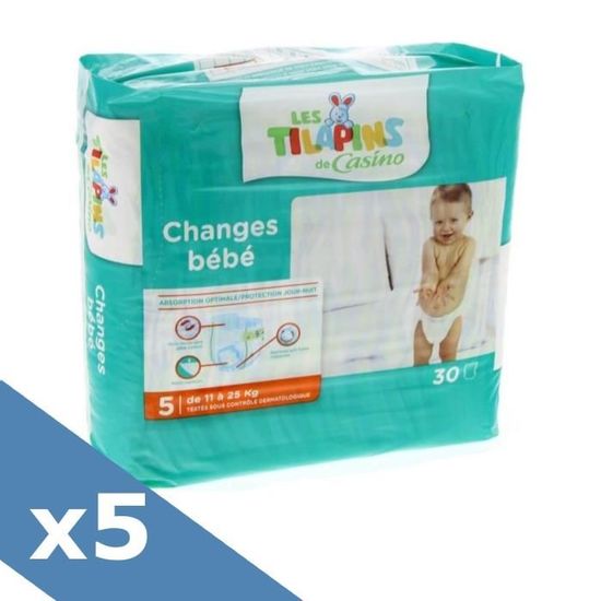 LES TILAPINS Couches Taille 5 150 couches Cdiscount Puériculture