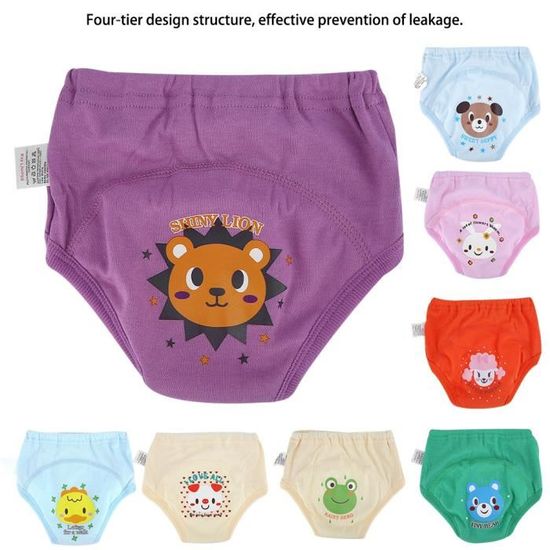 Culottes D'Apprentissage Lavables Pour Bébé Fille – Lot De 3, Tissu Coton Doux, Réutilisables – Taille S/M/L (6 Mois à 3 Ans)