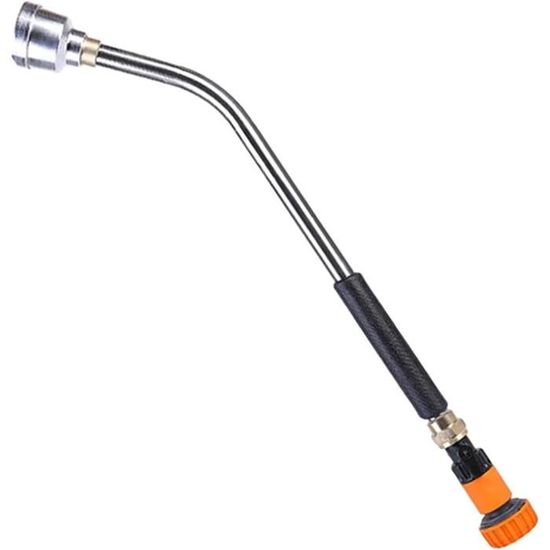 RESTMO Pistolet D'arrosage Métal 61 Cm - Douche Pluie Douce, Contrôle Au Pouce, Robuste Pour Jardin, Plantes Et Pelouse