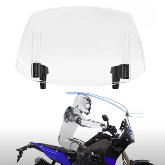 Pare-brise Moto Pour Suzuki DR650 (2002-2023) - Acrylique Transparent/Fumé | Protection Vent, Débris