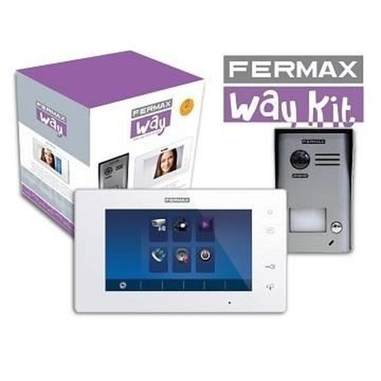 Kit interphone vidéo FERMAX - 2 fils - 7 pouces - Vision nocturne infrarouge