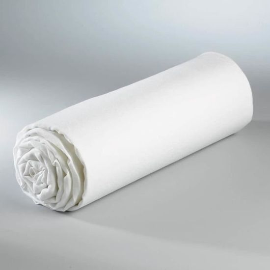 Drap housse neuf coton 1 personne - Linge de maison