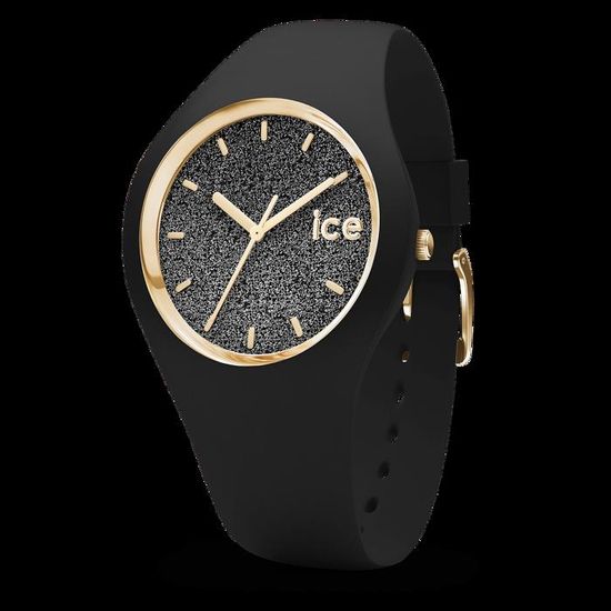 Ice Watch ICE glitter Black Montre noire pour femme avec bracelet en silicone 001356 Medium Achat vente montre Mixte Adulte Resine Cdiscount