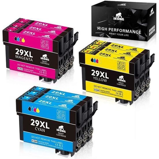 Cartouche d encre epson 29 XL fraise Cyan/Magenta/Jaune pour Epson Expression Home XP342 235