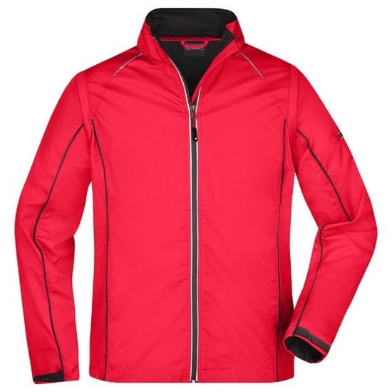 Veste Travail Softshell Homme Imperméable S-XXXL - Coupe-Vent, Respirante, Fluorescente Et Réfléchissante