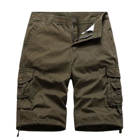 BWBIKE Short Cargo Tactique Homme Multi-Poches - Short Militaire Été Outdoor