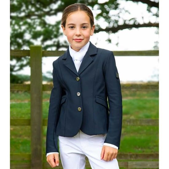 Veste de concours equitation fille Premier Equine Hagen navy 11 12 ans Cdiscount Sport