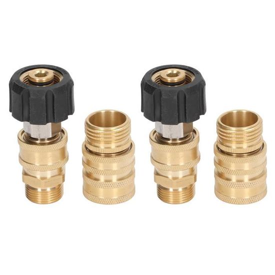 Lot De 3 Adaptateurs De Connexion Rapide Pour Nettoyeur Haute Pression - Compatible Worx, Longueur 38cm
