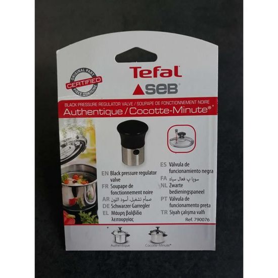 Soupape Noire Autocuiseur SEB 790076 - Pour Cocotte Minute Authentique