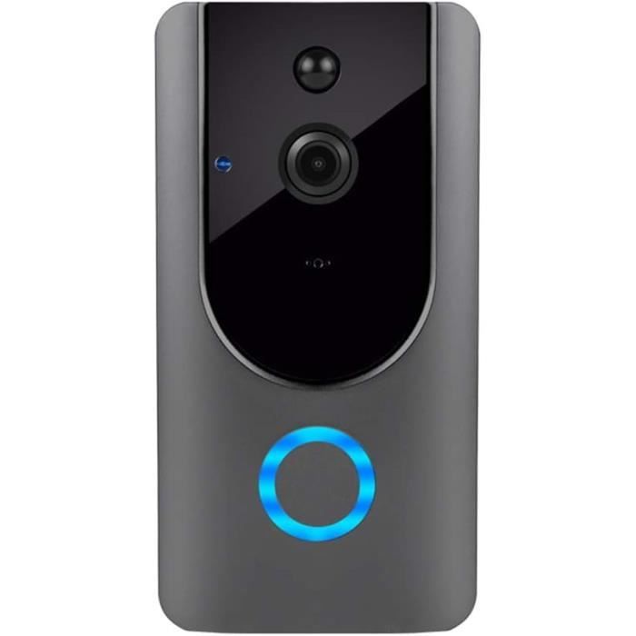 Interphone Vidéo Sans Fil Go Visio Avec Sonnette, écran, Noir