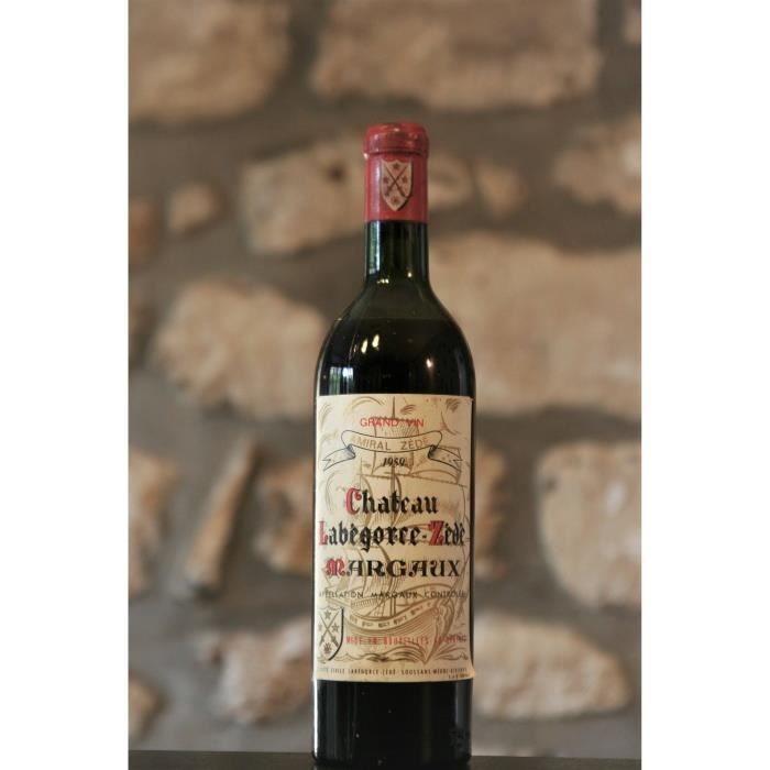 Vin rouge, Margaux, Château Labegorce Zede 1959 Rouge