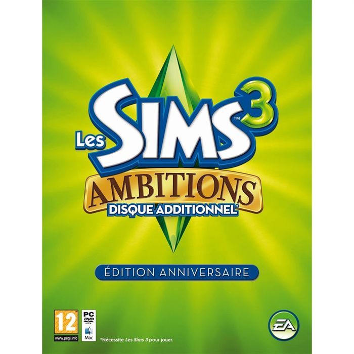 Les Sims 3 Ambitions Edition Anniversaire / Jeu Pc