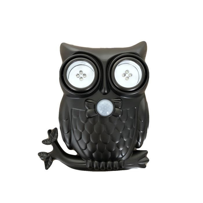 Lampe hibou détecteur de mouvement Multicolore