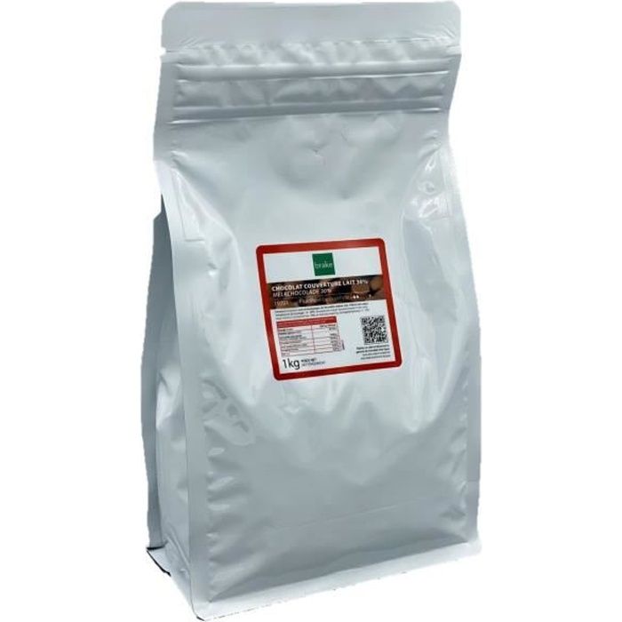 Pistole chocolat de couverture au lait 30% cacao - Sachet 1kg