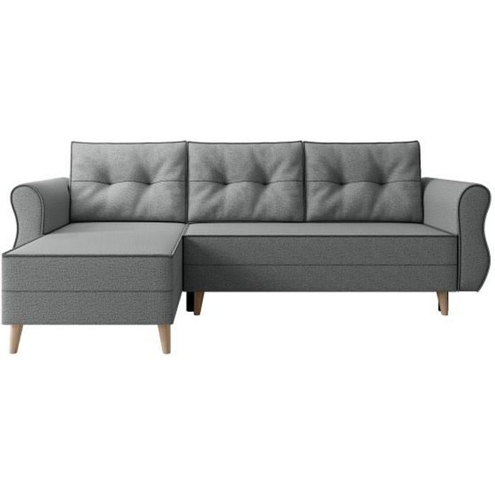 Canapé d'angle Gris Moderne