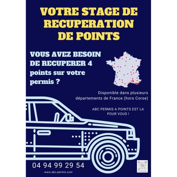 Stage de récupération de points / +4 Points en 2 Jours / Plusieurs départements possible