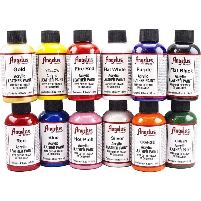 Angelus 4oz Acrylic Paint 12pk by Angelus
