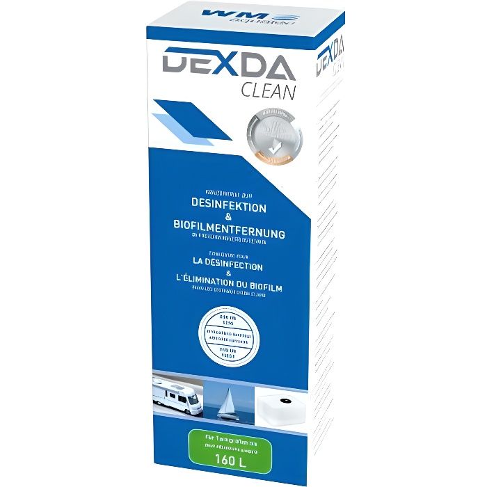 DEXDA CLEAN (250 ml) nettoyant réservoirs jusqu‘à 160 l (camping-car)