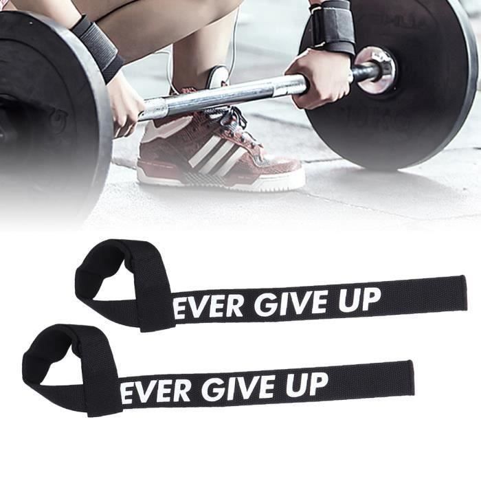 1 paire musculation Gymnase levage Sangles d'haltérophilie Ceinture poids au poignet Bracelet haltères