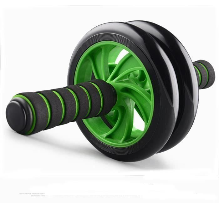 BLEOSAN Roue Abdominale, AB Wheel, Appareil Exercice Musculation Abdominaux, Vert Bi24196