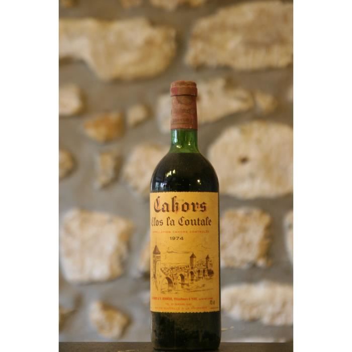 Cahors,rouge,Domaine Clos de la Coutale 1974 Simple