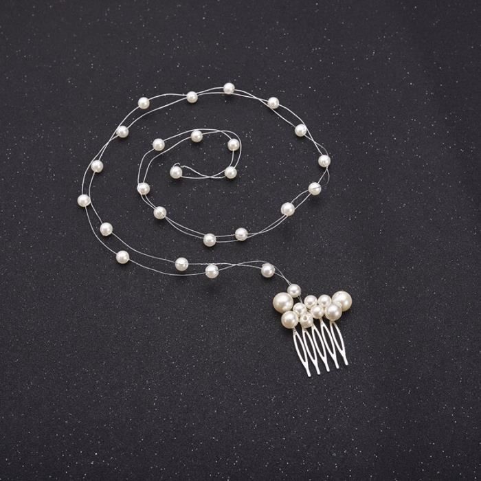 E5311 Cristal couronne Floral élégant peigne à cheveux ornements épingle à cheveux bijoux coiffure de mariage simulé perle cheveux