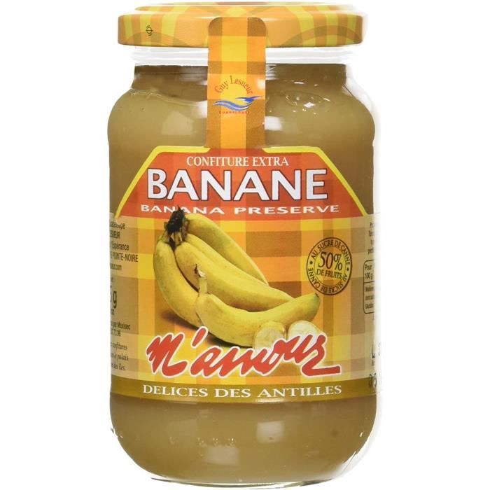 Confiture Banane 325 g Lot de 6 76