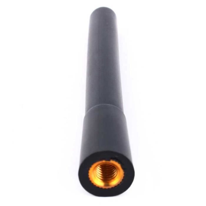 1 PC Noir Court Stubby 5mm / 6mm Stéréo De Voiture Radio AM / FM Type Antenne