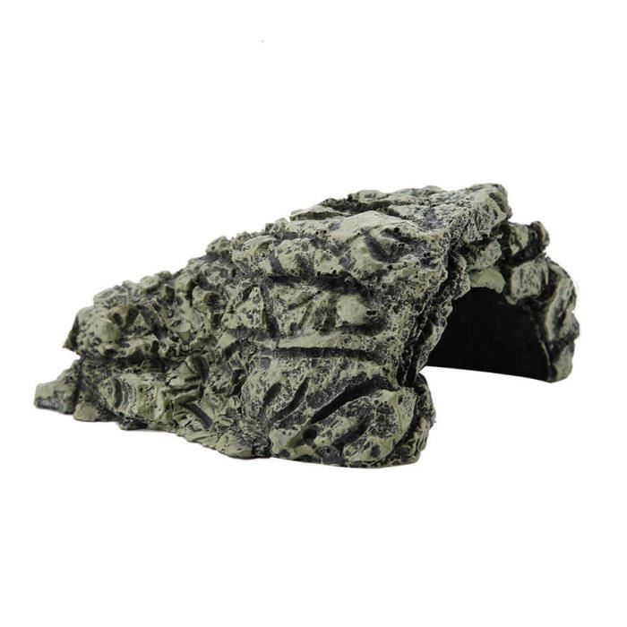 Décoration - aquarium,Grotte de cachette pour Reptiles, lézard, serpent, tortue, se reposer, maison, se prélasser, cacher, - Type L