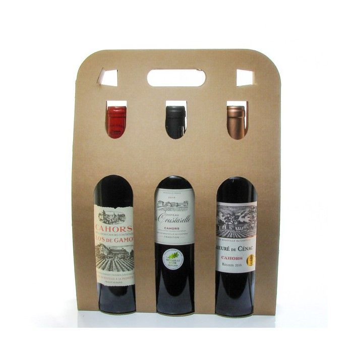Coffret 3 Bouteilles de Vin de Cahors 3x75cl