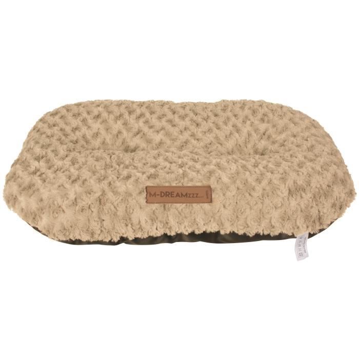 M-PETS Coussin oval Shetland L - 82x50cm - Beige - Pour chien