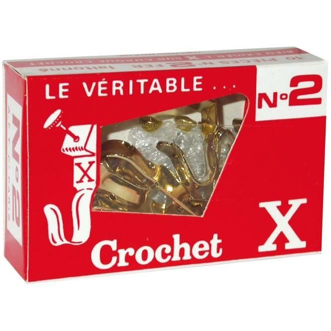 Crochet n°1 - lot de 10 + épingles
