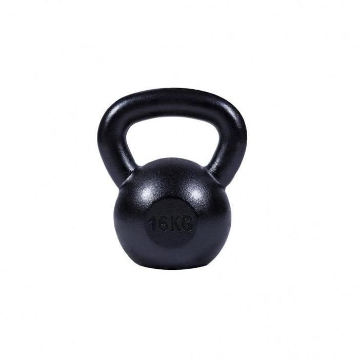 Poids Kettlebell 16 KG - haltère russe noir