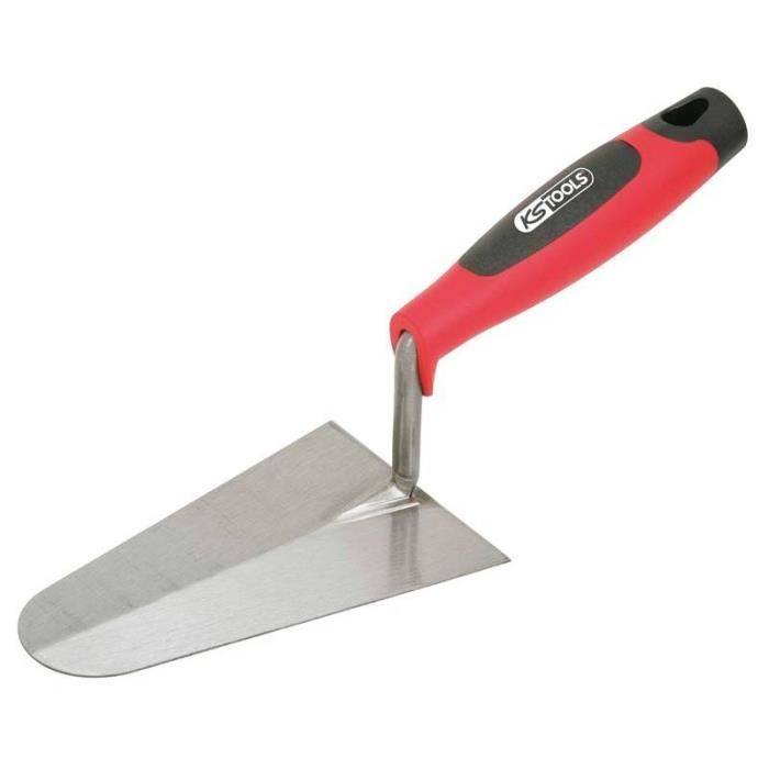 Truelle italienne ronde - lame acier - manche bi-composante - 180 mm