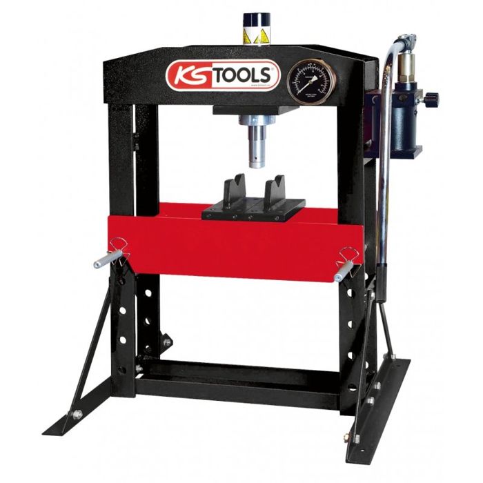 Presse hydraulique d'établi 15t à pompe 2 vitesses - KS Tools 160.0112 - Presse d'atelier