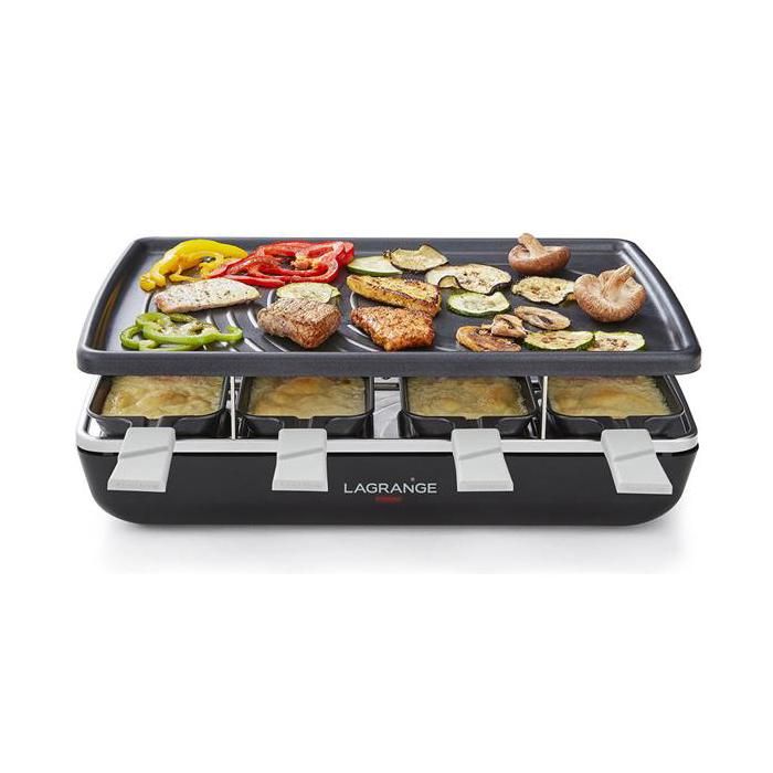 LAGRANGE Raclette Multifonction 179301 Raclette Element Gril Noir