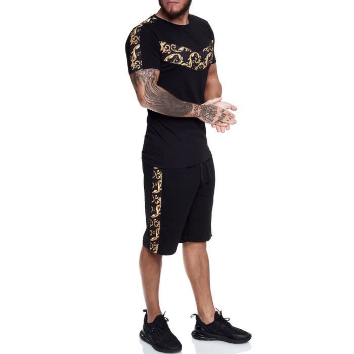 Ensemble t-shirt, short homme Ensemble 1462 noir S